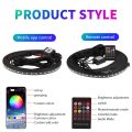 Car Underglow Neon Light Strip Remote /APP RGB Waterproof LED Underbody Ambient Lights Backlight Decorative Atmosphere Lamp 12V-90-120 APP. 