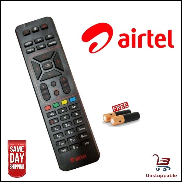 Airtel DTH Remote Controller & Free Batteries | Daraz.lk