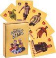 World Cup Football Stars Gold Plastic Card Pack (55 Cards) - UEFA Champions League Gold Foil Cards, Soccer Cards Packs Collection Cards. 