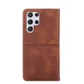 （New arrive) For Samsung Galaxy S22 Ultra Cow Texture Magnetic Horizontal Flip Leather Phone Case. 