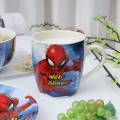 Spider-Man Cartoon Character Dinner Plates for Kids- Ceramic Dinner Set of 3. 