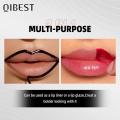 QIBEST Lip Liner Peel Off Tattoo Lipgloss Waterproof Long Lasting Matte Lip Tint Brown Contour Tear-off Lip Stain Cosmetics. 