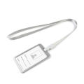 New Metal ID Badge Card Holder Business Security Pass Tag Holder with Lanyard. 