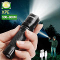 Most Powerful Long Range LED Flashlight High Power Tactical USB Rechargeable Torch Strong Light Hand Lantern 1Pcs. 