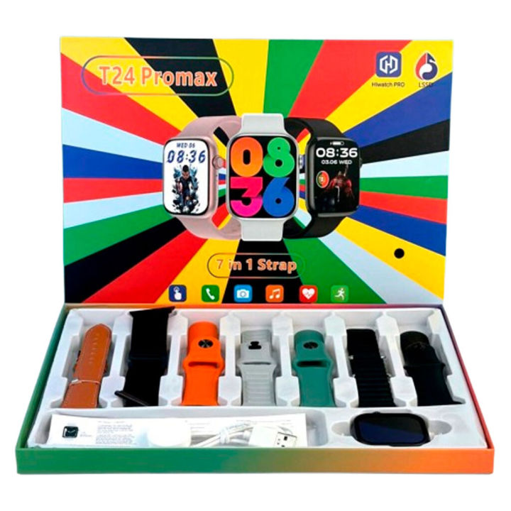 New%20T24%20Pro%20Max%20Smartwatch%20with%207%20Straps%20Leather%20Strap%20and%206%20more%20Smart%20Watch%20for%20MenWomen,%20Curved%20AMOLED%20Display,%20Bluetooth%20Calling,%20Heart%20Rate%20Detection,%20Raise%20to%20Wake,%20Wireless%20Charging,%20Sports%20&%20Health%20Tracking%20-%20Image%203