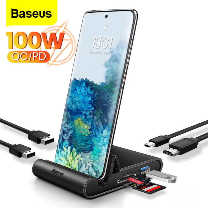 Baseus Docking Station USB C Hub to 4K HDMI-compatible USB PD