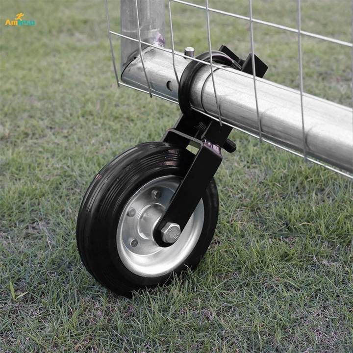 Fence Gate Caster Wheel 6inch Chain Link Fence Repair Yard Rubber Wheel