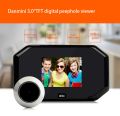 Danmini YB-30BH 3 inch Screen 1.0MP Security Camera Taking Picture Door Peephole, Support TF Card(Black). 