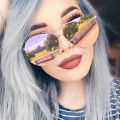 Mirror Sunglasses Men Or Women OVal Brand Designer Sun Glasses aviation Pink Rose Gold Eyeglasses Metal Frame How Sale. 