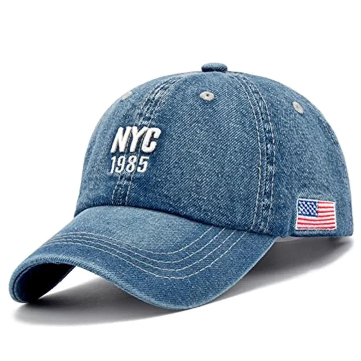 Adjustable%20Denim%20Cap%20Letter%20Design%20Trendy%20Sunscreen%20Baseball%20Hat%20Unisex%20Embroidered%20Snapback%20Cap%20for%20Sports%20Accessory%20Urban%20Fashion%20Men%20&%20Women%20Sun%20Protection%20Outdoor%20Activities%20-%20Image%204