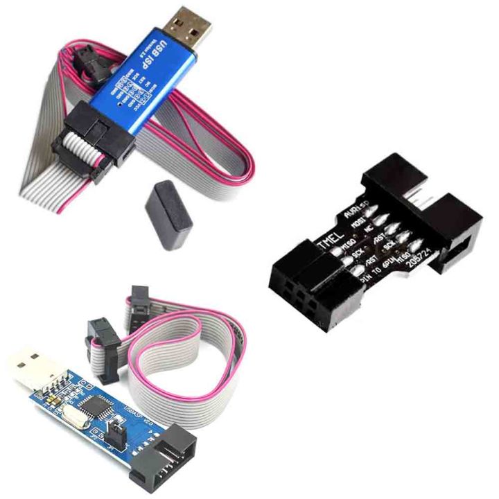 Arduino USBASP USBISP AVR Programmer USB ISP USB ASP ATMEGA8 ATMEGA128 Support Win7 64K 10Pin To 6 Pin Adapter Board
