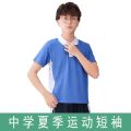 School Uniform Middle School Students Short Sleeve Men's and Women's Top Shorts Sportswear Shenzhen Summer Wear Suit Summer Uniform School Uniform. 