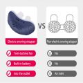 NYT Electric Variable Speed Silicone Anti Snore Device Nasal Dilators Apnea Sleep Aid Stop Snoring Stopper Nose Clip Blue. 