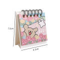 2024 Mini Calendar Cute Cartoon Puppy Series Table Calendar Small Portable Desktop Calendar Kawaii Office Student Supplies. 