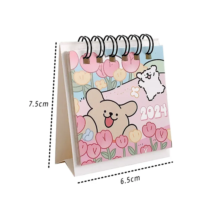 2024%20Mini%20Calendar%20Cute%20Cartoon%20Puppy%20Series%20Table%20Calendar%20Small%20Portable%20Desktop%20Calendar%20Kawaii%20Office%20Student%20Supplies%20-%20Image%202