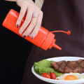 240Ml/480Ml Kitchen Plastic Squeeze Bottles Condiment Dispenser Ketchup Mustard Sauce Bottle With lid 1Pcs. 