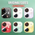 【ThinkWay】For iPhone 12 Pro Max Back Camera Lens Tempered Glass Original Candy Color Camera Lens Protection Sticker iPhone11ProMax Fundas. 