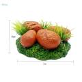 Aquarium Rock Decoration Stone Hideout Cave Crafts Tank Ornament for Table Living Room Yellow. 