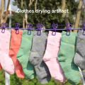 180cm Clotheslines With 12 Clips Portable Clothesline Windproof Clothes Rope Drying Rack Cloth Hanging Line Travel Supplies. 