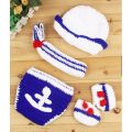 HBESTY 0-6 Months Newborn Crochet Cartoon Animal Boys Costume Baby Photography Props Photo Hat Shorts Suit Outfits. 