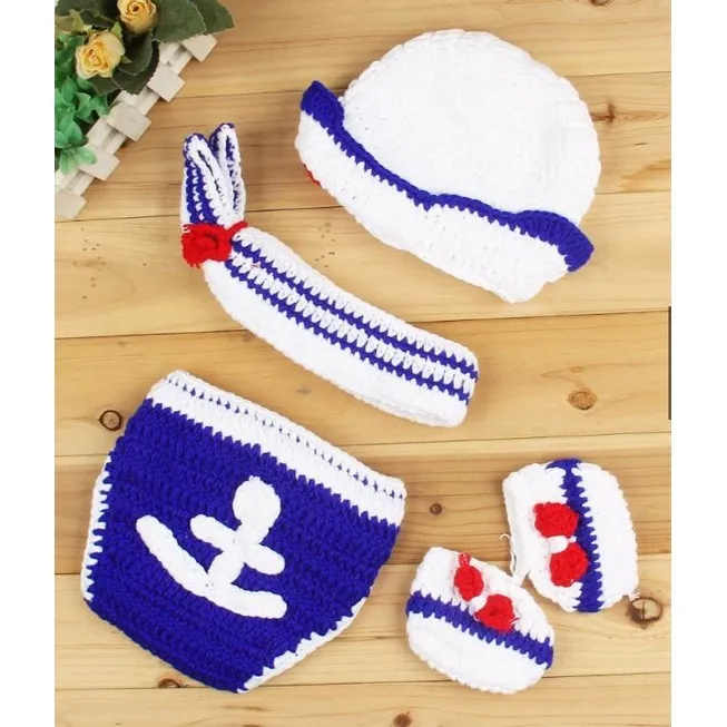 HBESTY%200-6%20Months%20Newborn%20Crochet%20Cartoon%20Animal%20Boys%20Costume%20Baby%20Photography%20Props%20Photo%20Hat%20Shorts%20Suit%20Outfits%20-%20Image%205