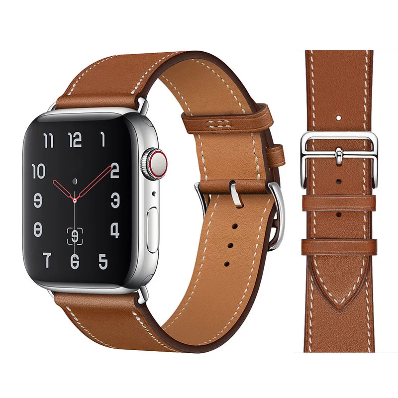 Leather Strap for Apple Watch Band 49mm 45mm 44mm 42mm 41mm 40mm