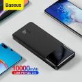 Baseus 10000mah 15W Fast Charging Type-C Output Power Bank with Digital Display. 