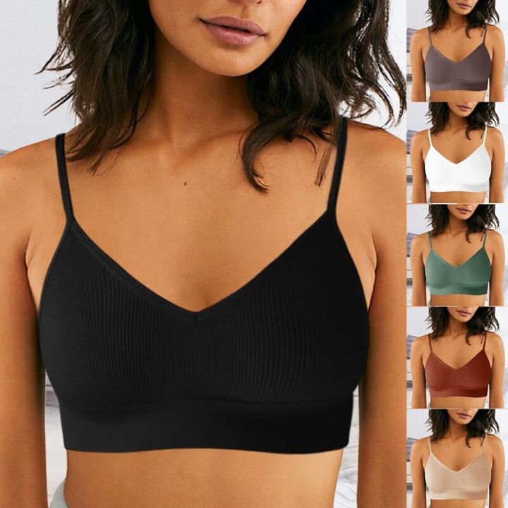 Seamless gather bra