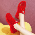 Women's Sports Shoes2023Spring and Summer New Fashion Shoes Korean Style Fly Mesh Red Shoes All-Matching Mesh Surface Shoes Casual Women's Shoes. 