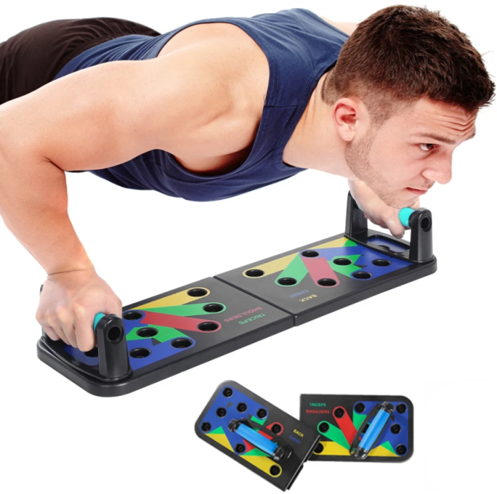 Foldable Push-Up Board - Portable Home Gym Equipment for On-the-Go Workouts