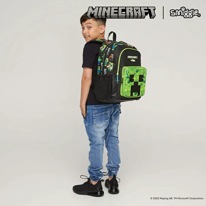 COD100%25Original%20Original%20Smiggle%20Minecraft%20Classic%20Backpack%20SMIGGLE%20School%20Bag%20-%20Image%204