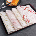 50pcs Bento Absorbent Paper Cake Box Pads Sandwich Burger Cake Wrappers Mats Food Packaging Waxed Paper -Proof Baking Papers. 