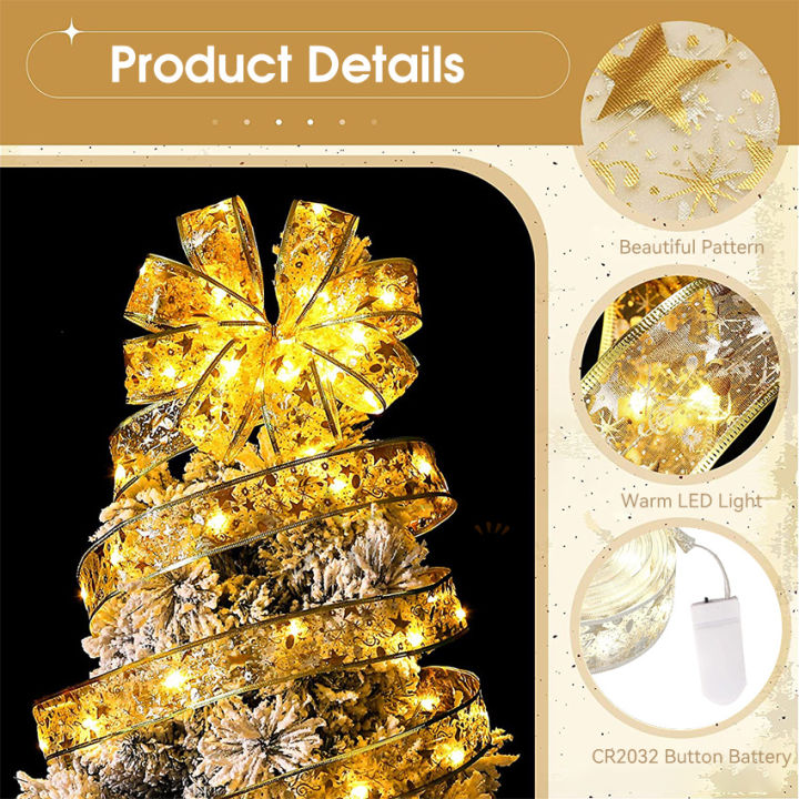 Auoyo%201/4/10M%20Ribbon%20Fairy%20Light%20Christmas%20Decoration%20Light%20Christmas%20T%20r%20e%20e%20Ornaments%20String%20Lights%20LED%20Ribbon%20Lights%20Christmas%20T%20r%20e%20e%20String%20Lights%20for%20Party%20Decoration%20Indoor%20Outdoor%20Hanging%20Items%20-%20Image%202