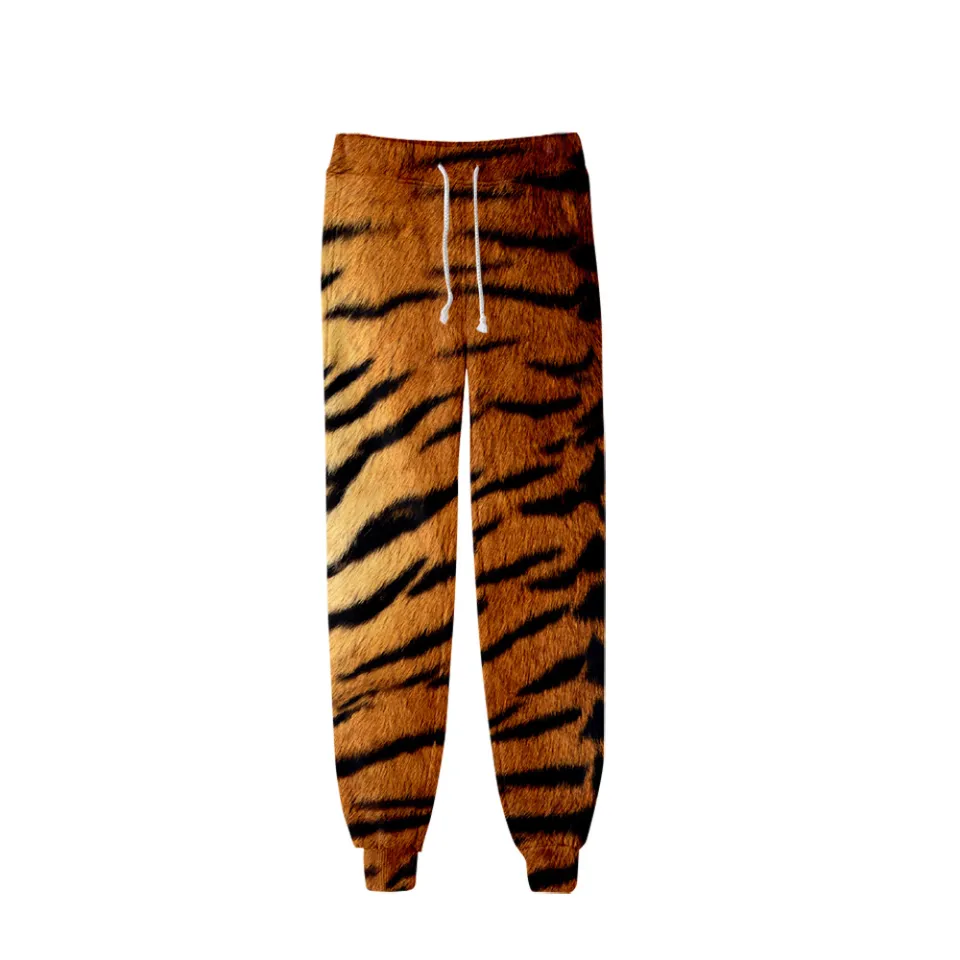 Women/Men Streetwear Long Pants Newest 3D Printed Tiger Hip Hop