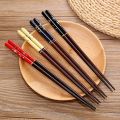 Durable Healthy Reusable Restaurant Cooking Japanese Wood Cherry Pattern Dinnerware Tableware Sushi Chopsticks Wooden Chopsticks. 