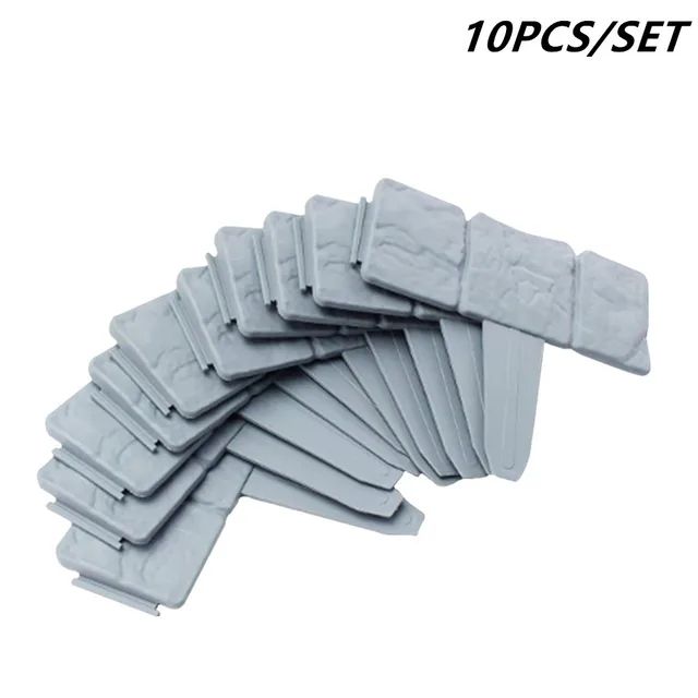 Garden%20PP%20Fence%20Edging,10Pcs%20Home%20Garden%20Border%20Edging%20Plastic%20Fence%20Stone%20DIY%20Landscape%20Fence%20Fit%20for%20Lawn%20Flow%20-%20Image%204