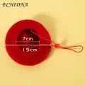 Beret for Pets Cute Cherry Design Pet Hat Adjustable Buckle Winter Headwear for Cats Dogs Perfect Photography Props Wool Fabric Pet Hat for Winter. 