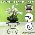 Modern Flower Stand Rack Antique Balcony Indoor Floor Shelves Pot Rack Single Metal Shelf Living Room Balcony Plante Storage Life. 