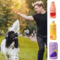 Funny Juice Bottle Shape Pet Latex Toys Bite Resistant Colorful Pet Chew Toy Soft Dog Squeaky Sound Toy Cleaning Tooth. 