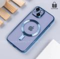 Luxury Magsafe Case For iPhone 16 15 14 13 12 11 Pro Max SE 2020 Back Cover Wireless Charging Back Cover Transparent Magnetic Build-in Lens Camera Protection Backcover. 