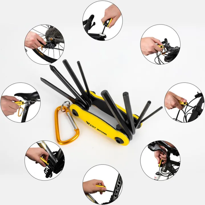 WEST%20BIKING%20Multitool%20Bicycle%20Repair%20Tools%20Chain%20Hex%20Spoke%20Wrench%20Screwdriver%208%20in%201%20Kit%20Set%20Road%20MTB%20Bike%20Cycling%20Multi%20Tools%20-%20Image%204