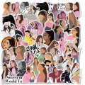 20/40/60PCS Singer Ariana Grande Stickers Stickers for Laptop Luggage Skateboard. 