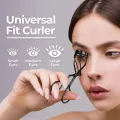 Eyelash Clip Fitted Eye Shape Plastic Handle Beauty Lash Lift Tool Eyelash Curler Cosmetic Makeup Tools Clip Lash Curler Lash Lift Tool Beauty Eyelashes Multicolor Makeup Tool. 