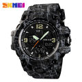 SKMEI Men Watch Sports Chronograph Dual Display Alarm 50M Men Waterproof EL Light Watch 1155B. 