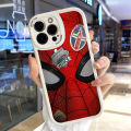 Jizetin for iPhone 14 Pro Max Back Cover Spider Man Lambskin Texture PU Leather Back For Girls Boys Soft Phone Case. 