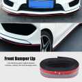 Samurai Blue Carbon Front Bumper Lip Protector Rubber Body Guard. 