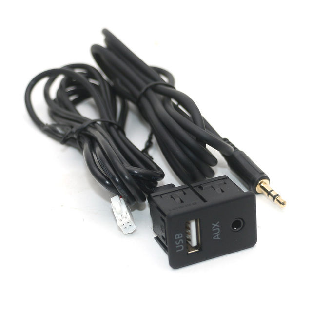 Car%20Dash%20Flush%20Mount%204%206pin%20Dual%20Type-C%20Usb%20Port%20Switch%20Panel%203.5mm%20Aux%20Rca%20Interface%20Cable%20Adapter%20Multimedia%20Unit%20-%20Image%208