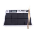 Rockstar PAD20 PRO Advanced Octa pad Electronic Drum Multi pad & Drum Machine, Hand Playable - White With 29 Buttons, 8 Pad. 
