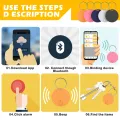 Portable Mini GPS Bluetooth Anti Lost Tracker For Old Men Kid Pet Bluetooth 5.0 Mobile Key Round Tracking Smart Finder Locator. 