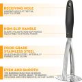 Potato Masher Stainless Steel, Masher Kitchen Tool, Potato Masher Hand for Making Mashed Potatoes, Vegetables and Fruits, Black. 